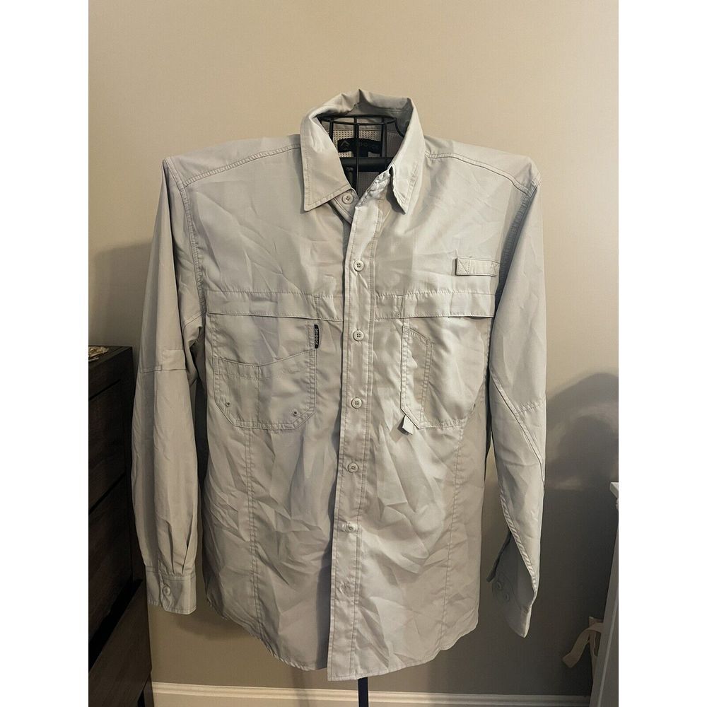 Dri Duck Outfitter Long‎ Sleeve Outdoor Fishing Guide Shirt Color Beige